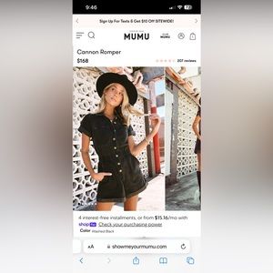 Show me your Mumu Cannon romper